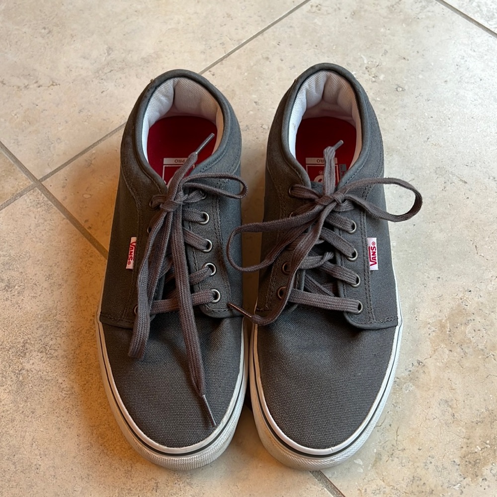 Vans Men Gray Shoes Size 8.5
